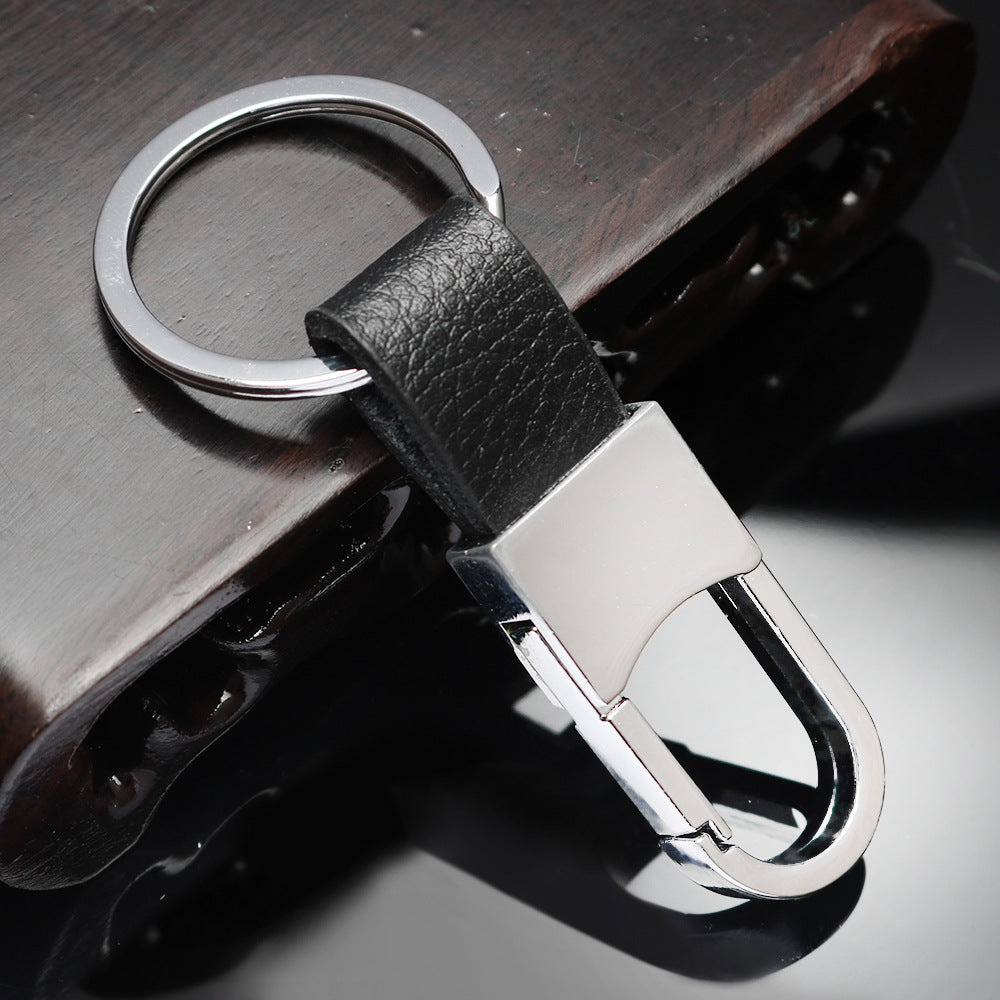Wholesale Men's Leather Zinc Alloy Keychains